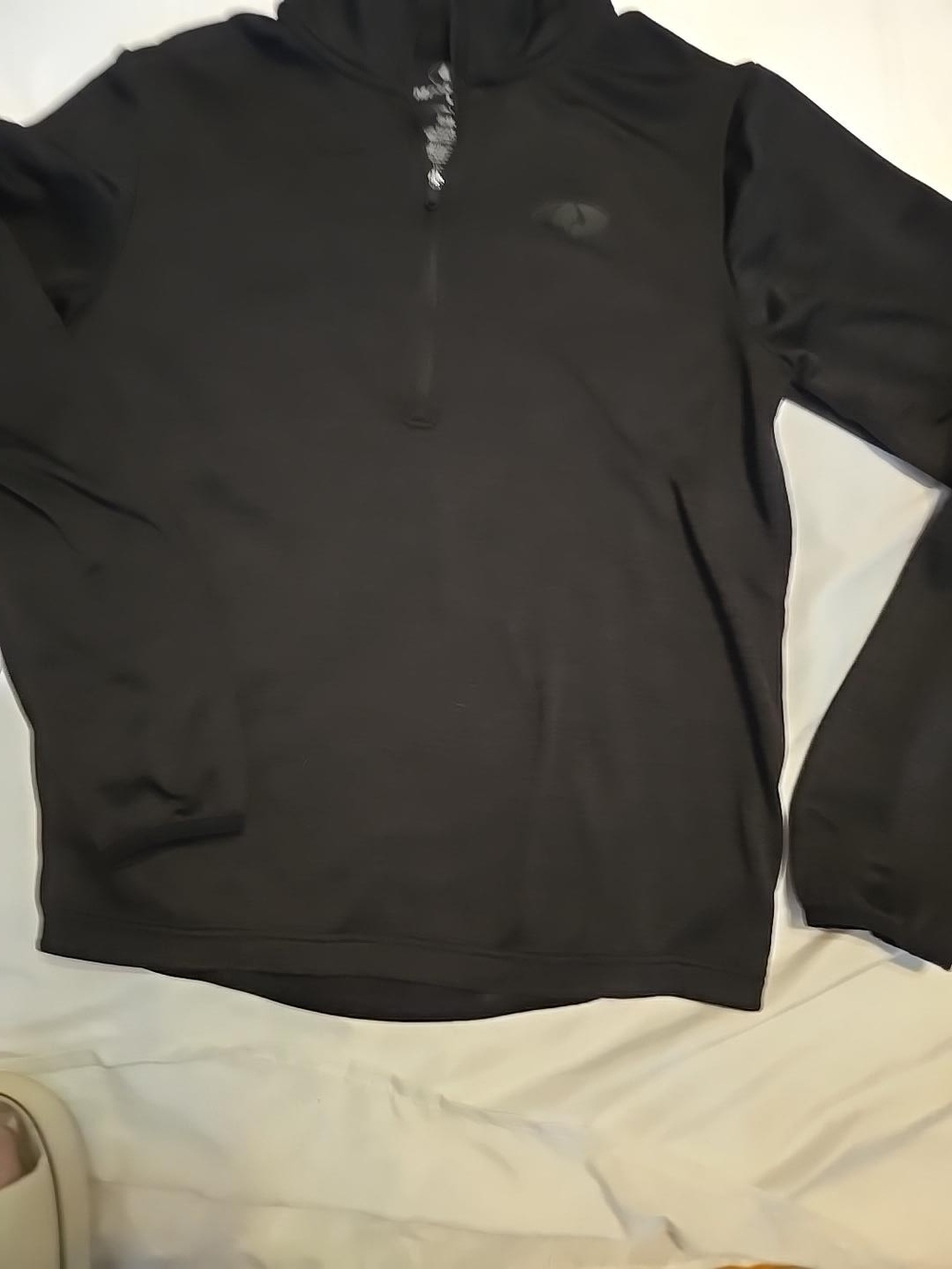 Mossy Oak Black Half-Zip Pullover Sweater